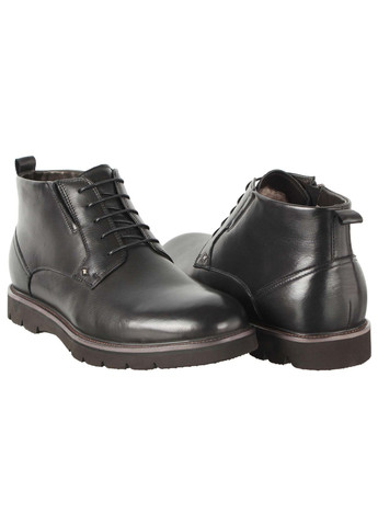 Черные зимние мужские зимние ботинки классические 196789 Cosottinni
