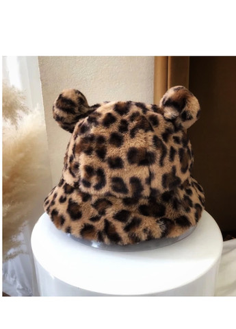 Жіноча Леопардова з вушками та куліскою WUKE One size Brand шапка-панама (259501055)