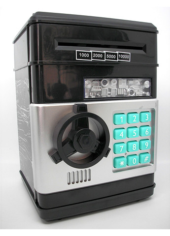 Сейф копилка банкомат электронная с купюроприемником, звуковыми эффектами и кодовым замком затягивает купюры No Brand (259735690)