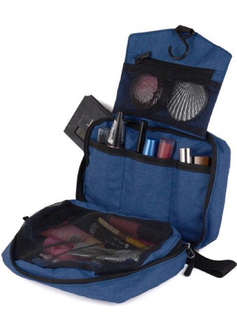 Дорожній органайзер бокс косметичка сумка для косметики та приладдя з гачком 50 см (474262-Prob) Синя Unbranded (257950106)