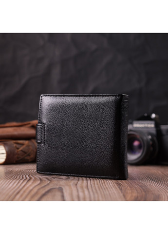 Мужской трендовый бумажник из натуральной кожи 22553 Черный st leather (277980495)