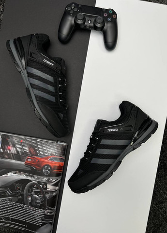 Чорні Осінні кросівки чоловічі, вьетнам adidas Terrex Continental Black Gray