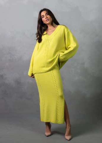Желтый свитер женский Viviami