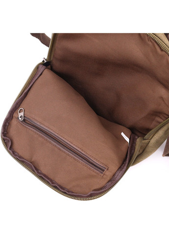Вместительная вертикальная сумка для мужчин из текстиля 22238 Оливковый Vintage (267925336)