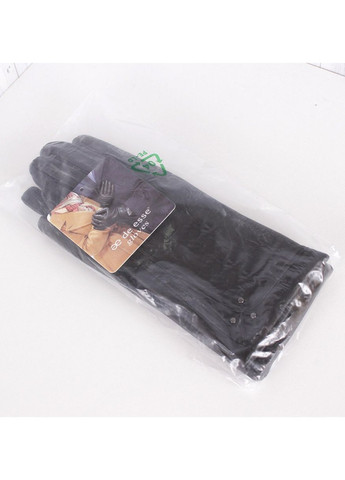 Перчатки женские кожаные L012-1T черные демисезонные De Esse (267150862)