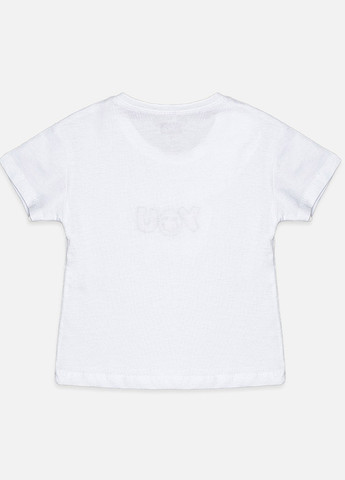 Біла літня футболка для дівчинки колір білий цб-00220433 ALG