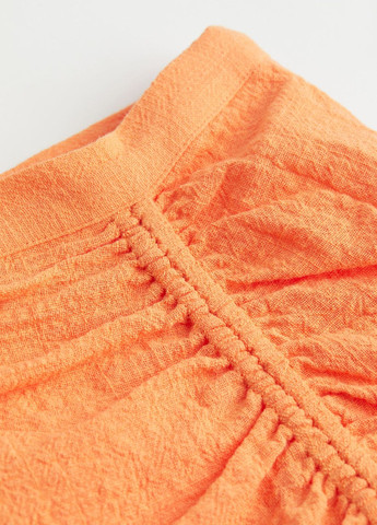 Оранжевая повседневный однотонная юбка H&M