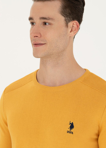 Желтый свитер мужской U.S. Polo Assn.