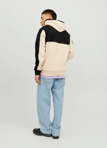 Худі фліс,світло-бежевий-чорний,JACK&JONES Jack & Jones (274232608)