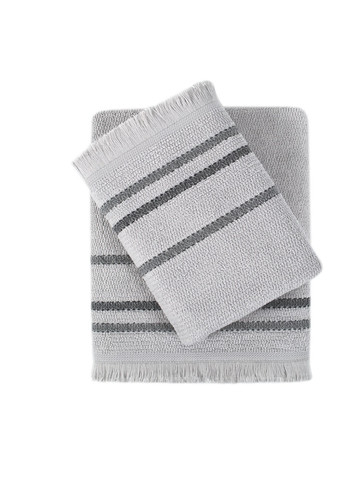 Irya полотенце - integra corewell gri серый 70*140 орнамент серый производство - Турция