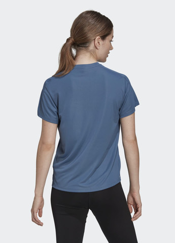Синяя всесезон футболка для бега run it adidas