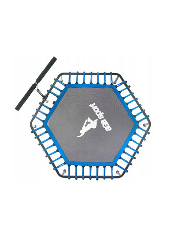 Фитнес батут тренажер шестиугольный для спорта упражнений тренировок фитнеса с ручкой 130 см (474789-Prob) Синий Unbranded (259770670)