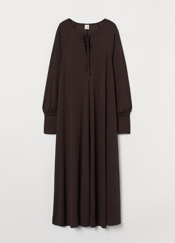 Темно-коричнева повсякденний плаття, сукня H&M однотонна
