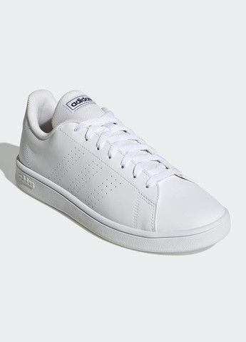 Белые всесезонные кроссовки advantage base court lifestyle adidas