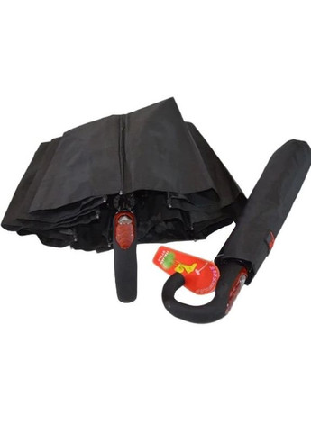 Зонт мужской семейный M18305 полуавтомат, 10 спиц, ручка крюк, Черный Bellissimo (275778052)