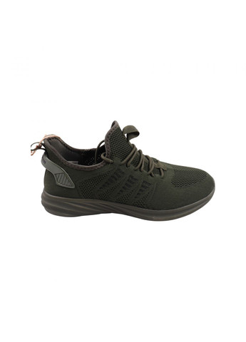 Зелені кросівки чоловічі зелені текстиль Restime 227-23LK