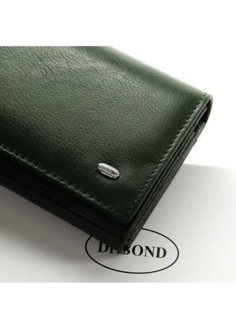 Жіночий великий гаманець Classic шкіра W1-V dark-green Dr. Bond (261551074)