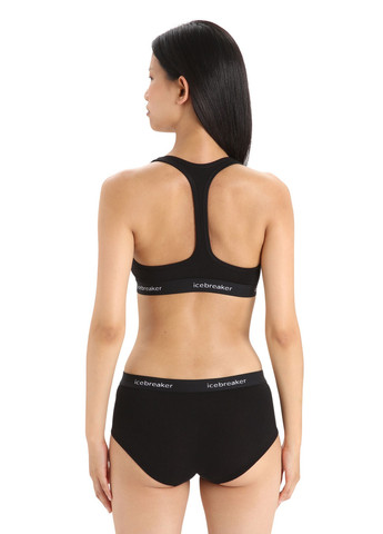 Чорний спортивний бюст Icebreaker