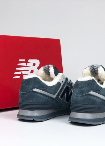 Темно-синій зимовий кросівки жіночі, вьетнам New Balance 574