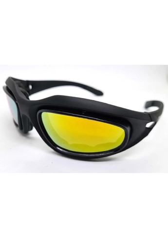 Спортивні велосипедні тактичні протиударні окуляри з поляризацією 4 змінні лінзи (474100-Prob) Unbranded (257340027)