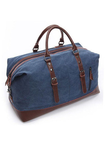 Дорожня синя текстильна сумка 20083 Vintage (271813490)