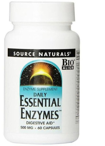 Essential Enzymes 500 mg 60 Caps Source Naturals (256719660)