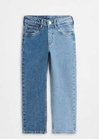 Голубые демисезонные джинсы для девочки 8664 116 см голубой 64263 H&M