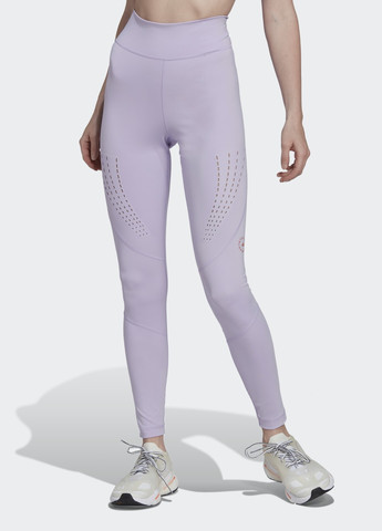 Фиолетовые демисезонные леггинсы для фитнеса by stella mccartney truepurpose adidas
