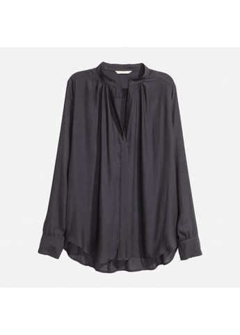 Жіноча блуза з v-подібним вирізом (10194) 38 Чорна H&M (258646386)
