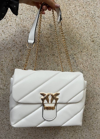 Класична сумочка з лого Pinko Puff White Vakko (260796648)
