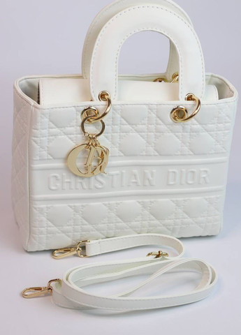 Класична сумочка з лого CHRISTIAN DIOR lady white Vakko (260715752)