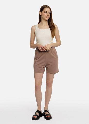 Короткие шорты женские цвет капучино ЦБ-00221772 Yuki (259498544)