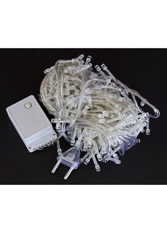 Світлодіодна гірлянда на 200 світлодіодів прозорий провід електрична з контролером Синій Led (272107570)