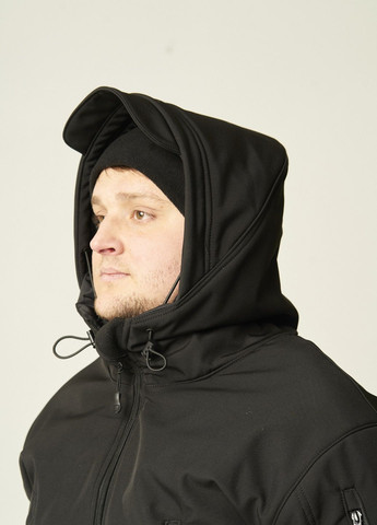 Черная зимняя мужская зимняя куртка черная UKM