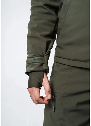 Куртка тактична Хантер Софтшелл фліс на сітці No Brand (258187204)