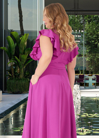 Рожева сукні великіх розмірів ошатне плаття великого розміру (491831) Lemanta