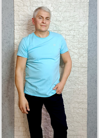 Голубая футболка с коротким рукавом Armani Jeans