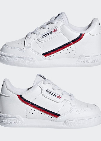 Белые кроссовки continental 80 adidas