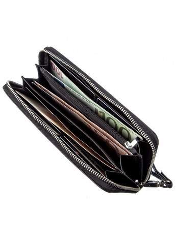 Жіночий чорний гаманець з натуральної шкіри ST Leather 18933 Чорний ST Leather Accessories (262453769)