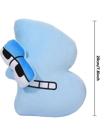 М'яка плюшева розвиваюча іграшка для дітей малюків англійський алфавіт лор із гри роболокс 20 см (475661-Prob) Буква В Unbranded (269791532)