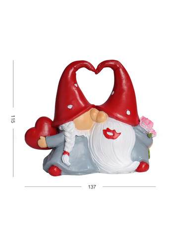 Статуэтка декоративная "Гномы с сердцем", 13,7х11,5 см MVM (271813791)