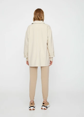 Бежевая джинсова куртка,бежевий, Pull & Bear