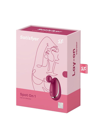 Вібратор для зовнішньої стимуляції Spot On 1 Berry, гнучкий відросток Satisfyer (268909960)