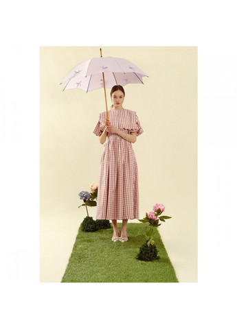 Бузкова жіноча механічна парасолька l908 kensington uv bale lilac Fulton середня (262087081)