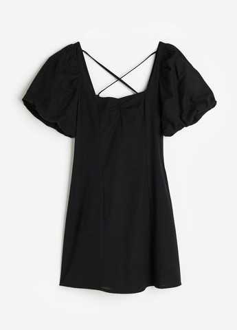 Черное повседневный платье H&M однотонное