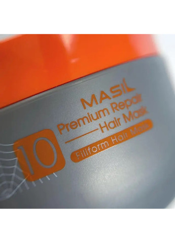 Відновлююча преміум-маска для волосся 10 Premium Repair Hair Mask 300 мл MASIL (263514235)