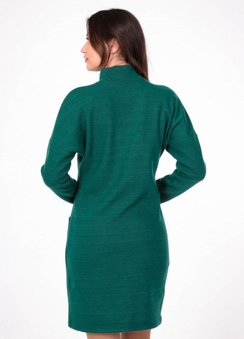 Темно-зелена кежуал платье теплое женское 112 ангора вязка темно-зеленй Актуаль