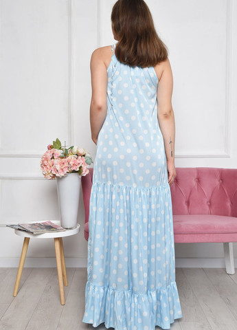 Сарафан жіночий блакитного кольору в горох розмір 42-46 Let's Shop (260392247)