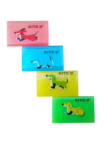 Гумка кольорова Dogs колір різнокольоровий ЦБ-00223054 Kite (259961156)