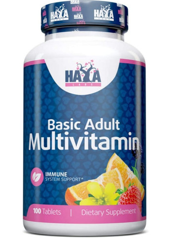 Basic Adult Multivitamin 100 Tabs Haya Labs (259967155)